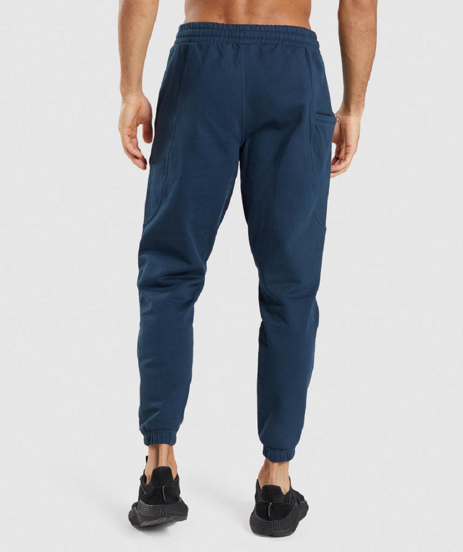 Pantalones Jogger Gymshark Essential Hombre Azul Marino | CO 3732QMA